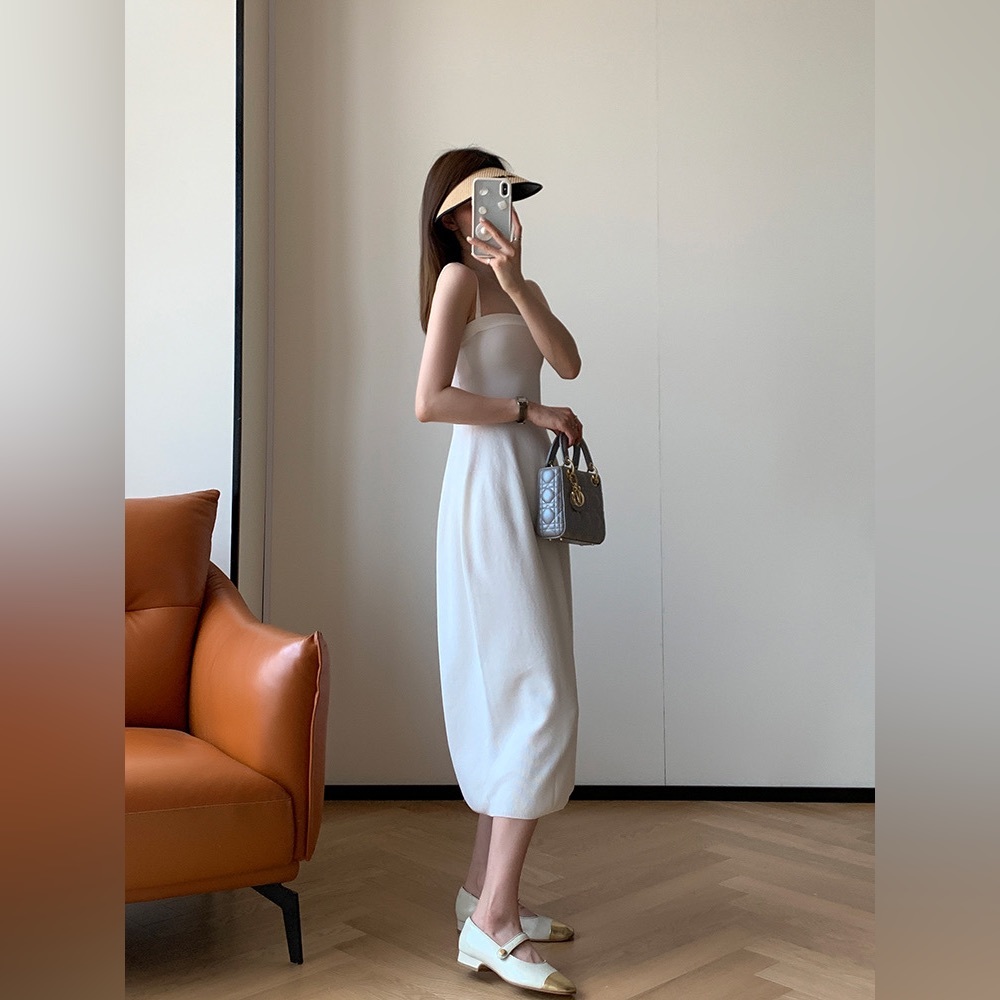 Zhizhi ‘White China’ Knit Dress, New China Style. - image 3